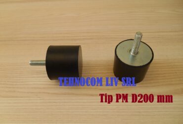 Diametru 200mm tampon cauciuc cu surub
