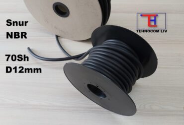Cord rotund din cauciuc NBR70 D12mm