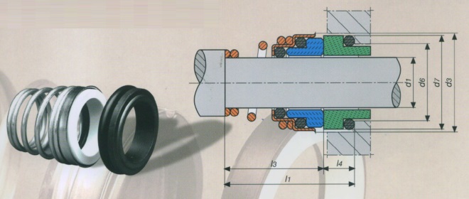 Kit etansare mecanica pompa Lowara D18mm