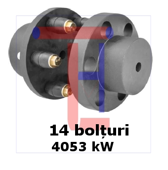 Cuplaje motoare 4053KW 14 bolturi Diam.500mm