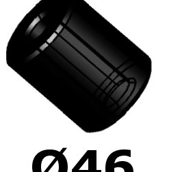 Bucsa cauciuc cuplaj mecanic Øe46xØi23XH33mm