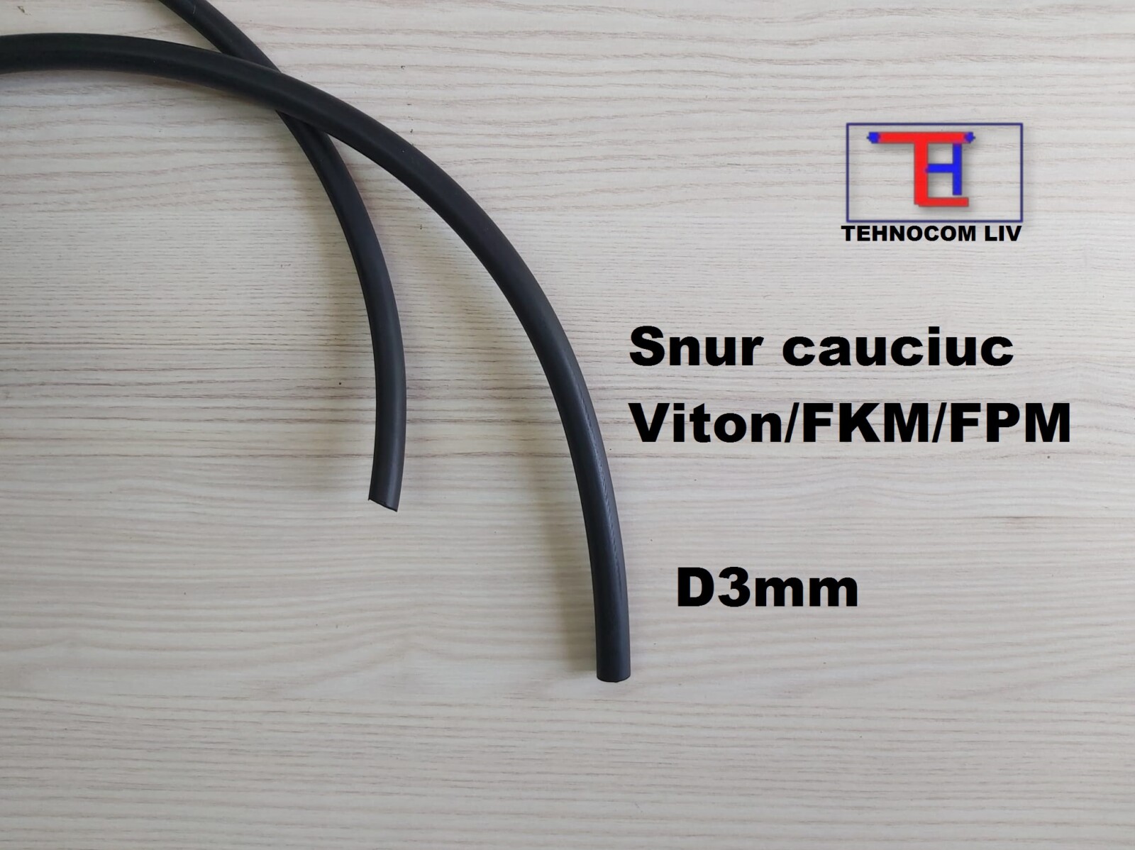 Snur cauciuc rotund FKM D3 mm