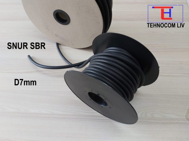 Șnur din cauciuc circular SBR D7mm