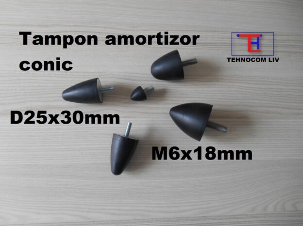 Amortizor vibratii cauciuc tip conic D25X30mm