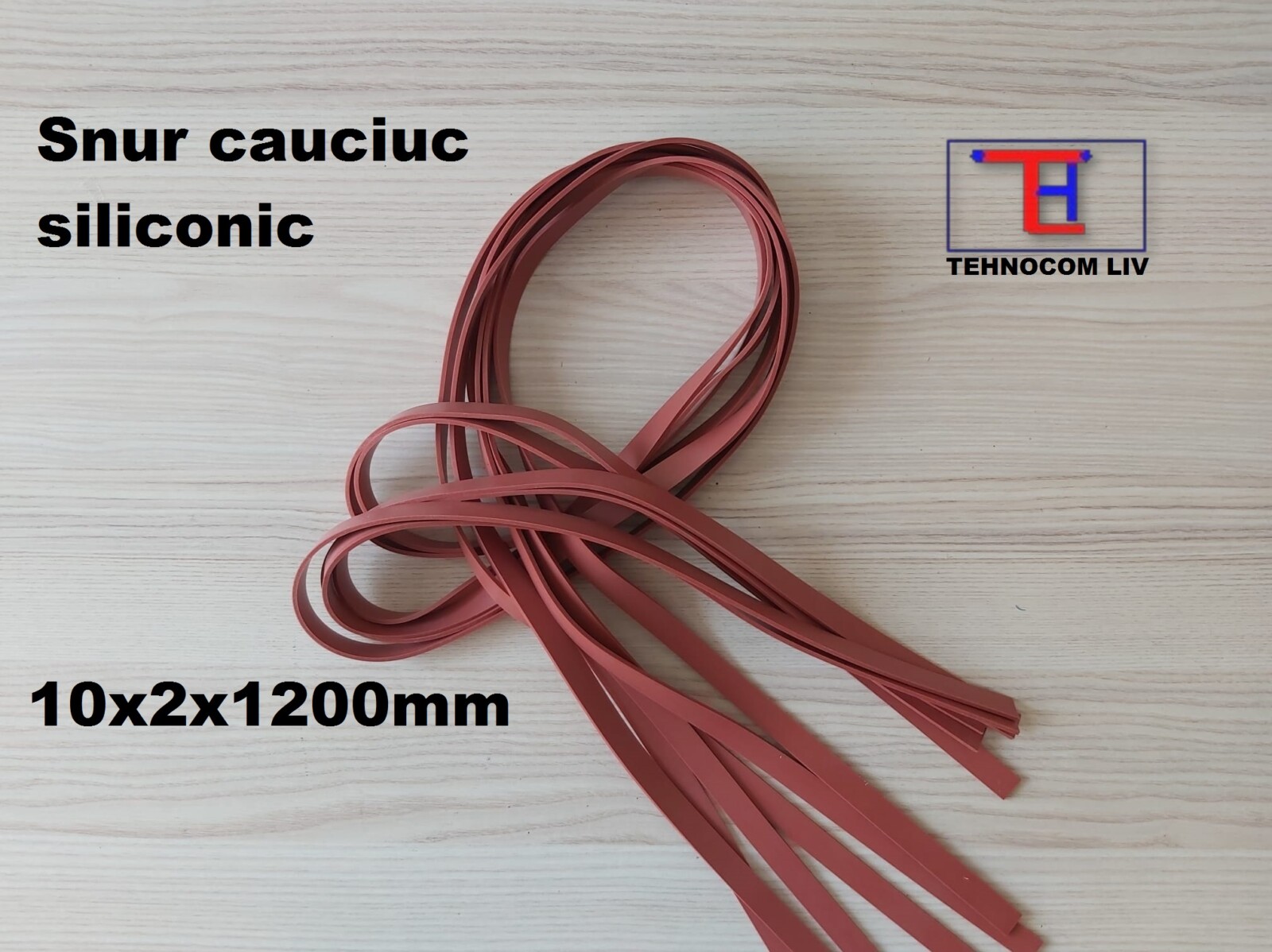 Cheder cauciuc siliconic MVQ 10x2x1200mm