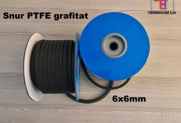 Snur grafitat de etansare cu PTFE 6x6mm